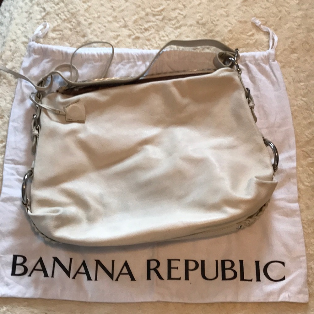 Banana Republic White Large Tote